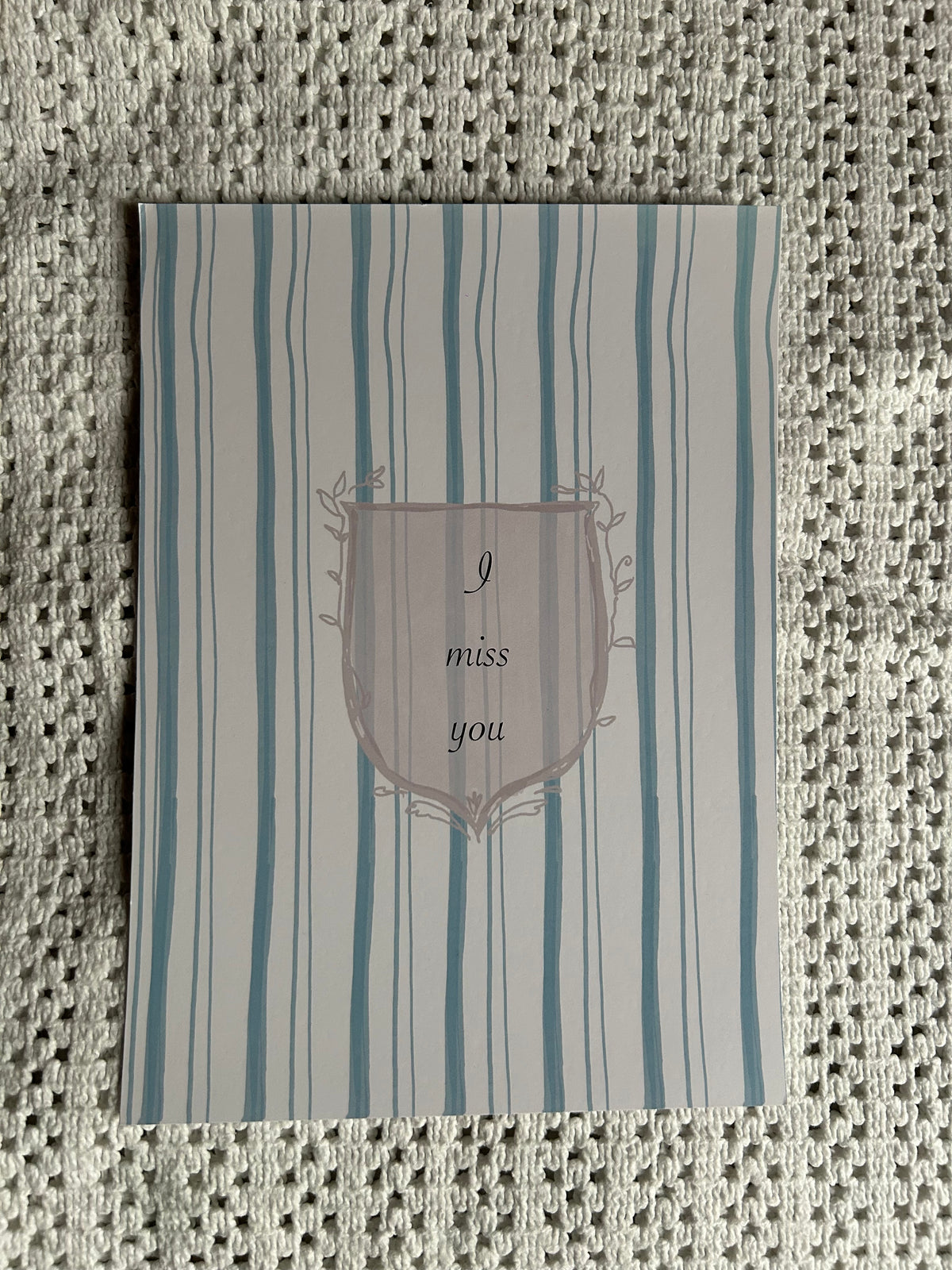 I Miss You Postcard