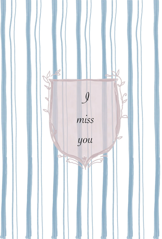 I Miss You Postcard